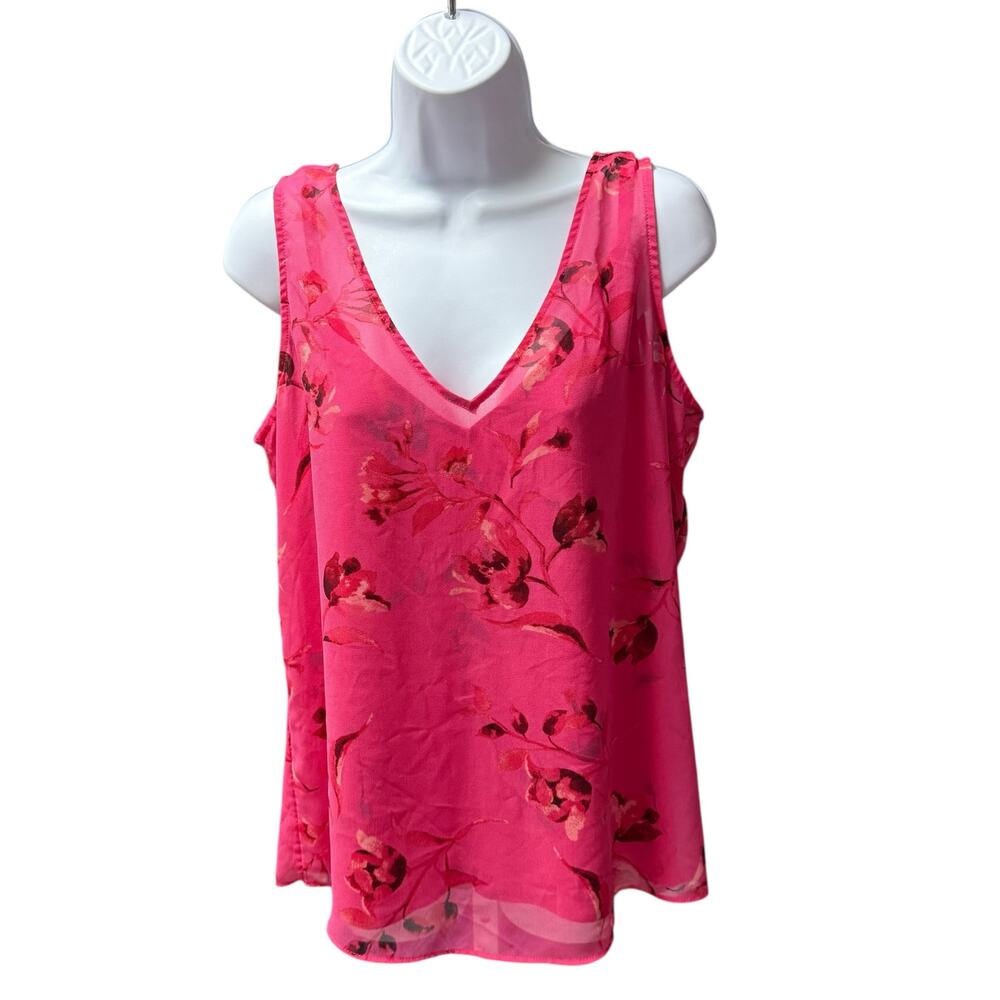 WHBM 2 Piece Tank Top Medium Pink